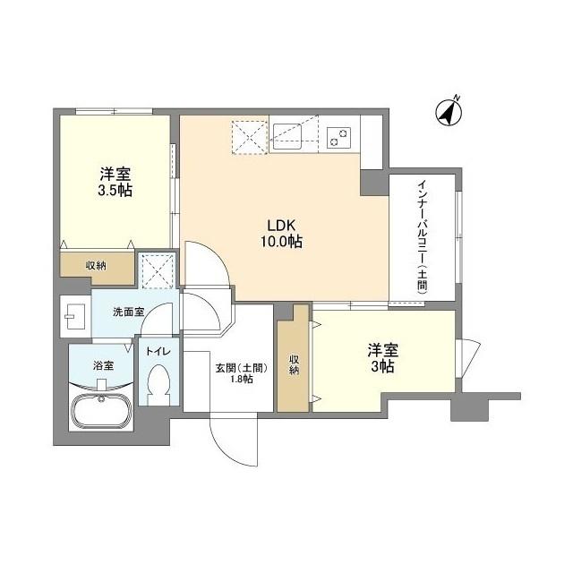 ウェルスクエア目黒（101） 間取り図画像