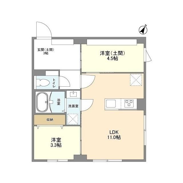 ウェルスクエア目黒（203） 間取り図画像