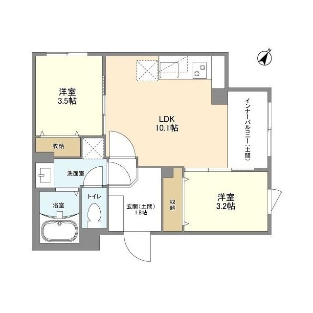 ウェルスクエア目黒（401） 間取り図画像