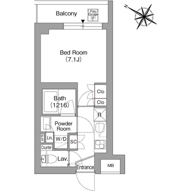 ＯＲＳＵＳ戸越銀座（108） 間取り図画像