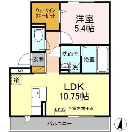 PARK　HILLS　MIYAKO　Ａ（303） 間取り図画像