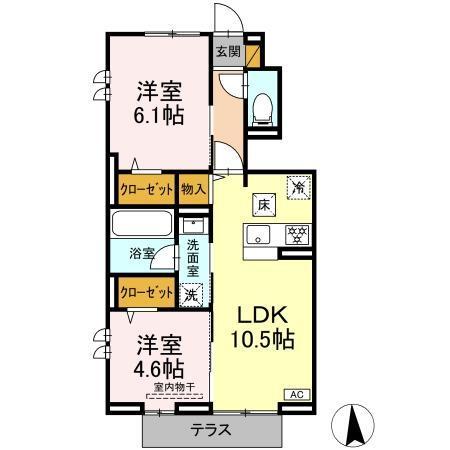 リッシュセゾン　O（103） 間取り図画像