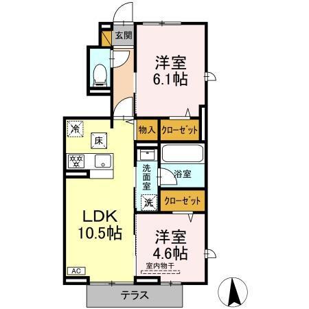 リッシュセゾン　O（101） 間取り図画像