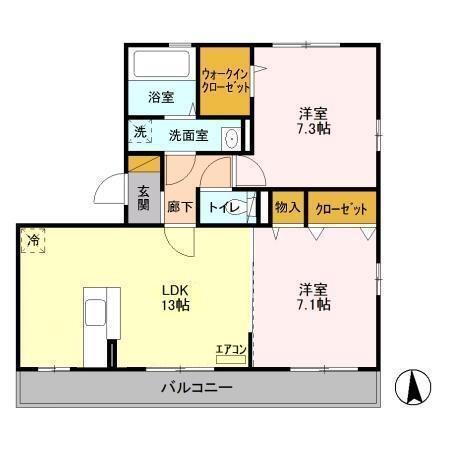 ラヴィエール（301） 間取り図画像