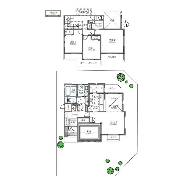 リーフィア町田やくし台戸建（-） 間取り図画像