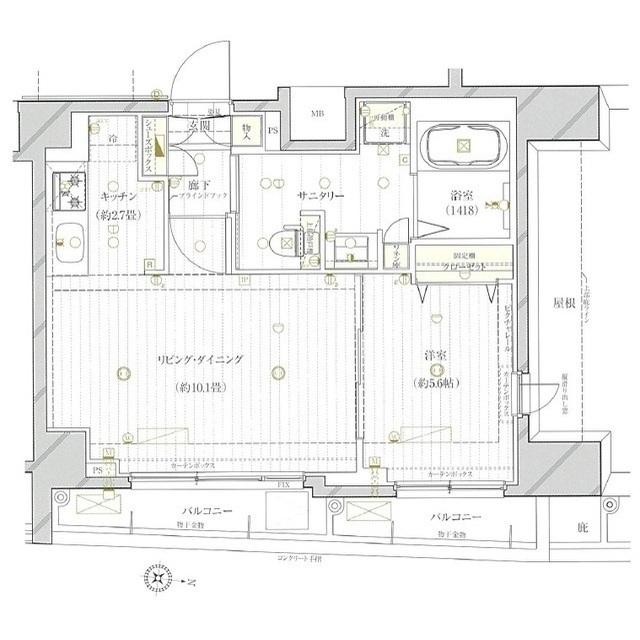 レガリス高円寺（902） 間取り図画像
