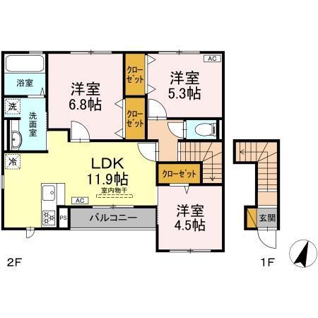 なんてんの郷　Ⅱ（201） 間取り図画像