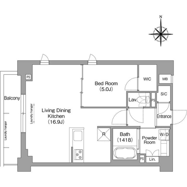 メトロステージＰＬＵＳ中野弥生町（414） 間取り図画像