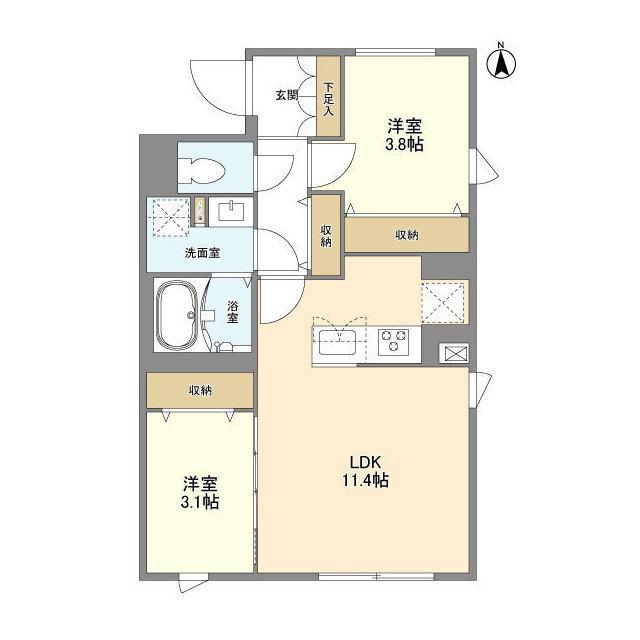 ウェルスクエア中野坂上Ⅱ（304） 間取り図画像