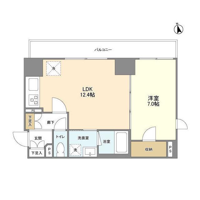 リバーレ中野坂上（703） 間取り図画像