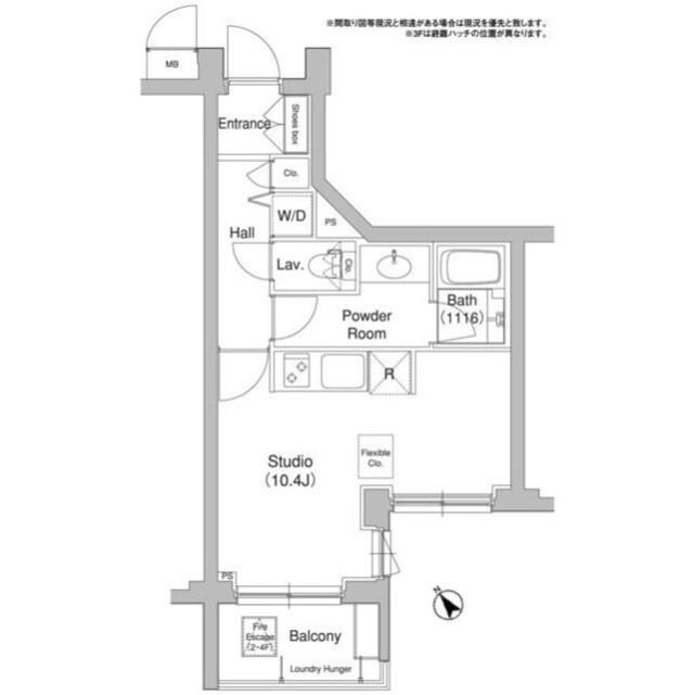 コンフォリア原宿（0408） 間取り図画像
