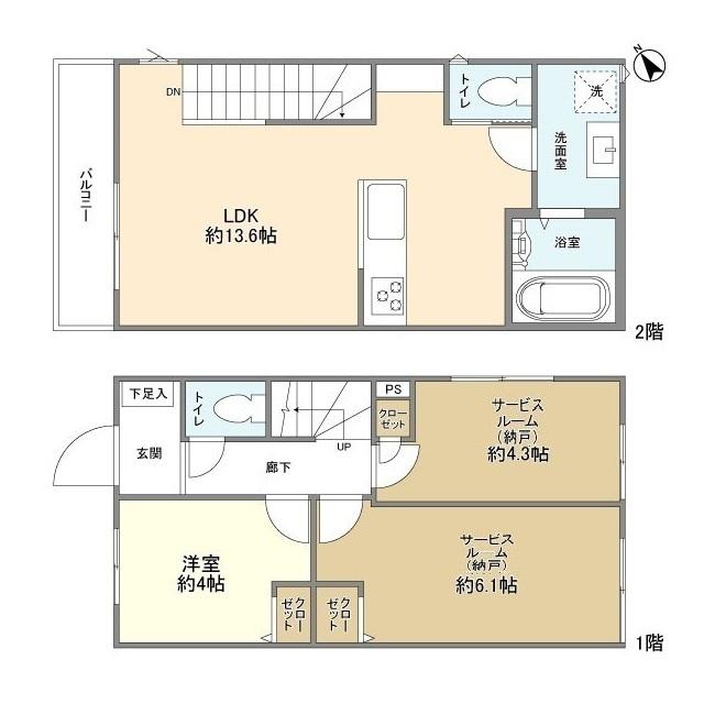 KoletTerrace杉並本天沼#01 間取り図画像
