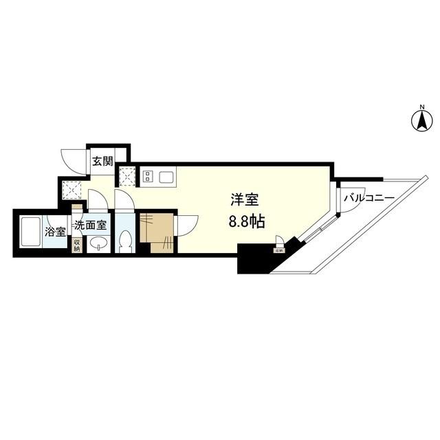 スタイリオ旗の台Ⅱ（502） 間取り図画像