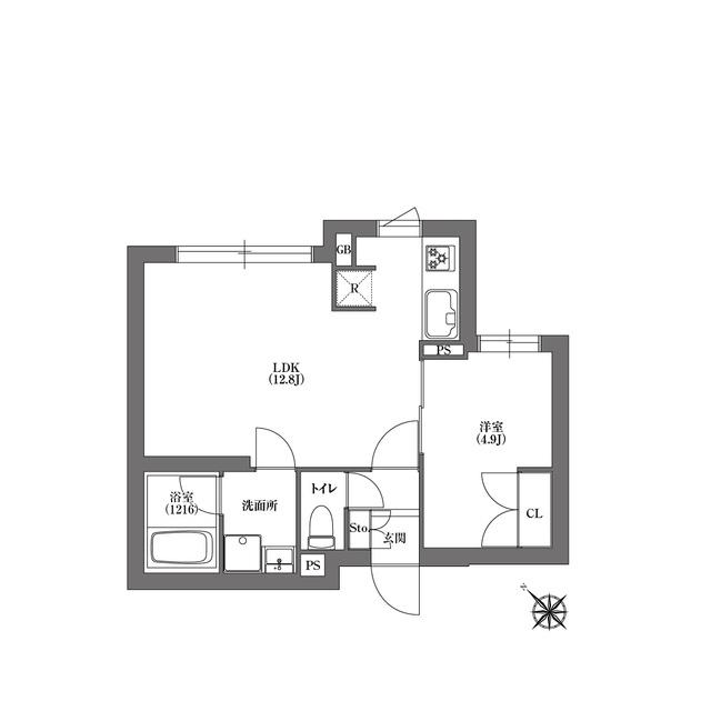 ＣＡＲＩＴＡＳ不動前（404） 間取り図画像