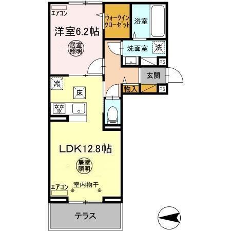 Ferro Palazzo　D棟（103） 間取り図画像