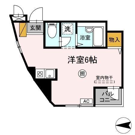 フラッツ・シゲ（401） 間取り図画像