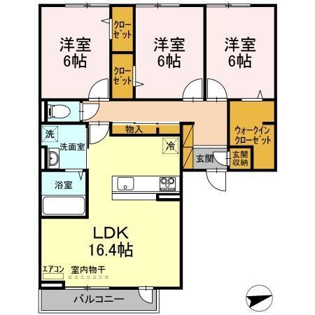 クロノス（303） 間取り図画像