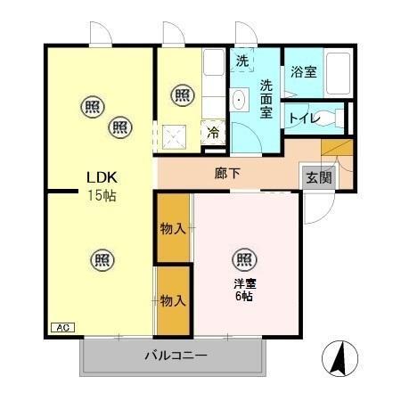 メゾン志藤　Ｂ（103） 間取り図画像