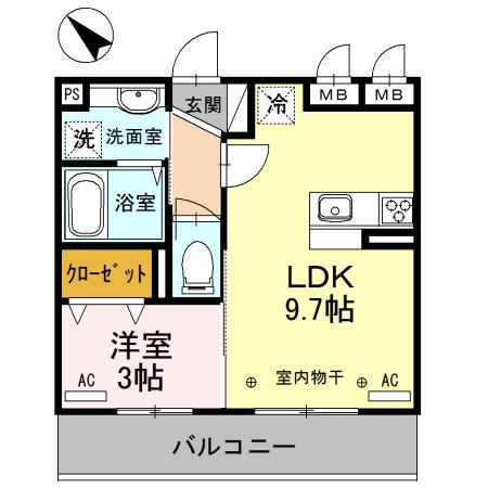 フェリーチェ上福岡（202） 間取り図画像