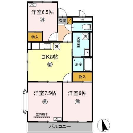 ヴェルドミール（401） 間取り図画像