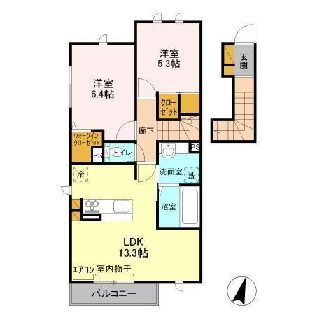 アピオン　Ⅱ（202） 間取り図画像