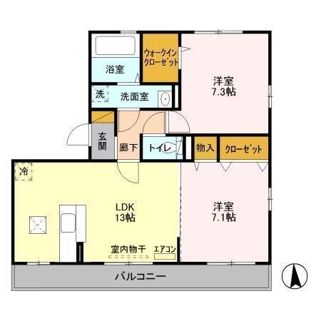 ラヴィエール（101） 間取り図画像
