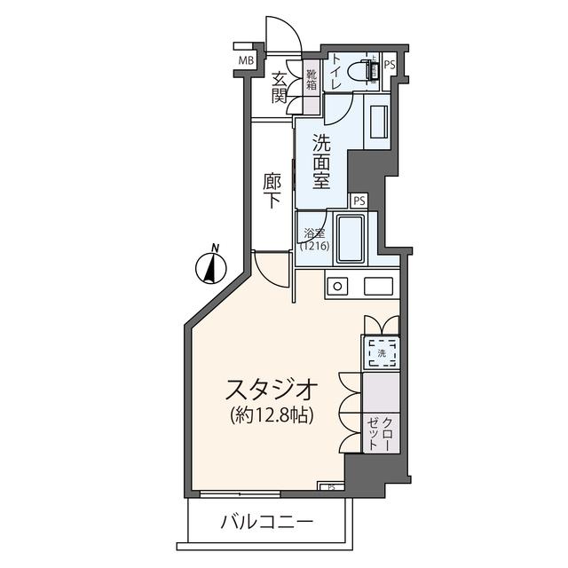 フィールA渋谷（1301） 間取り図画像
