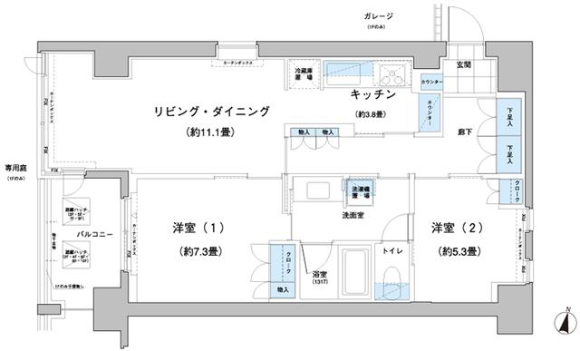 ガーデニエール砧レジデンス（315） 間取り図画像