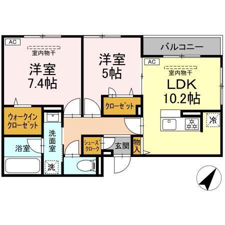 イヴレーア中町（302） 間取り図画像