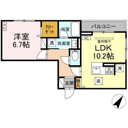 イヴレーア中町（103） 間取り図画像