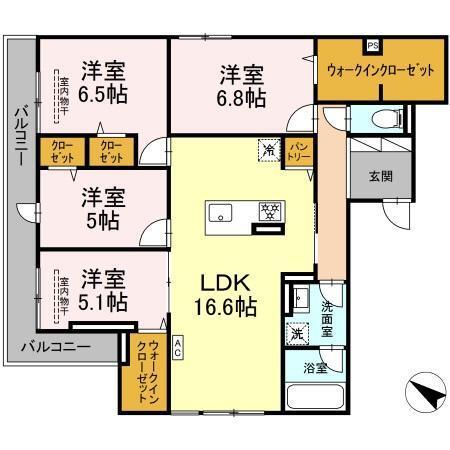 サン・クレール（301） 間取り図画像