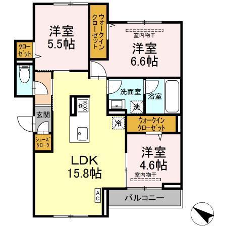 サン・クレール（203） 間取り図画像