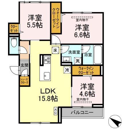 サン・クレール（103） 間取り図画像