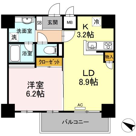 ハイムローゼⅦ（408） 間取り図画像
