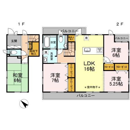 緑ケ丘戸建（1） 間取り図画像