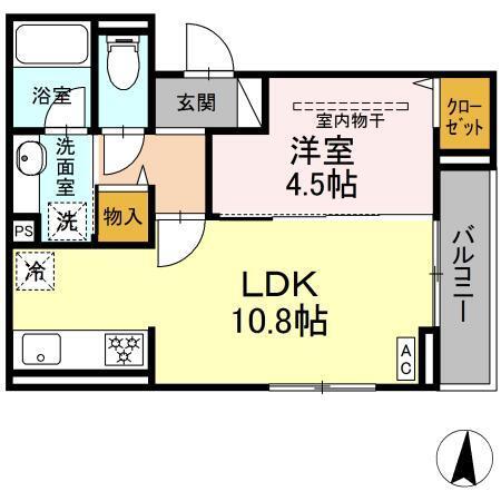 D Paina 登戸Ⅲ（201） 間取り図画像