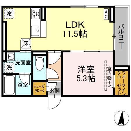 D Paina 登戸Ⅲ（103） 間取り図画像