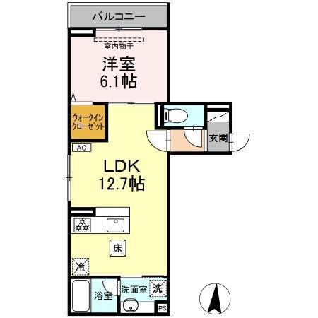 D Paina 登戸Ⅲ（102） 間取り図画像