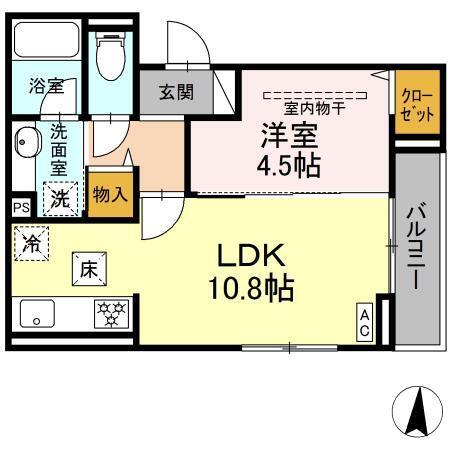 D Paina 登戸Ⅲ（101） 間取り図画像