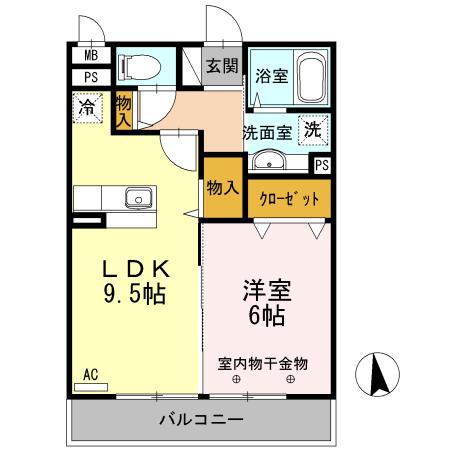 アンドミーワ（303） 間取り図画像