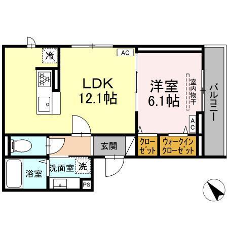 D Paina 登戸Ⅱ（307） 間取り図画像