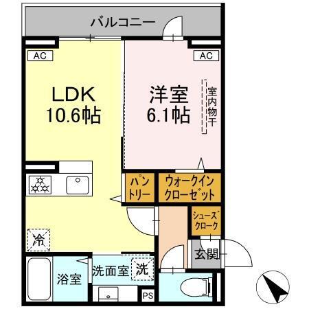 D Paina 登戸Ⅱ（301） 間取り図画像