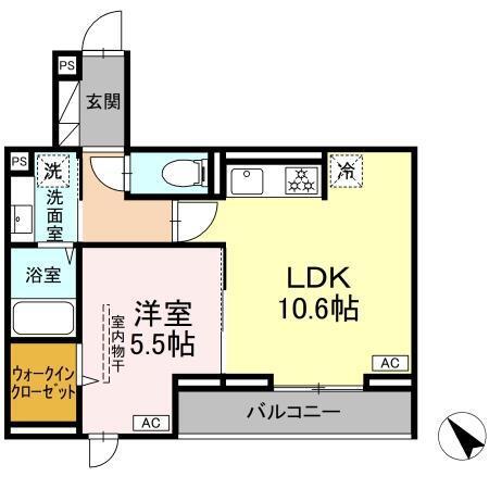 D Paina 登戸Ⅱ（203） 間取り図画像