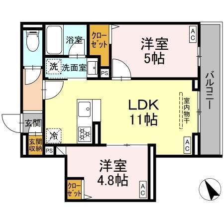 セレスティア桜上水（205） 間取り図画像