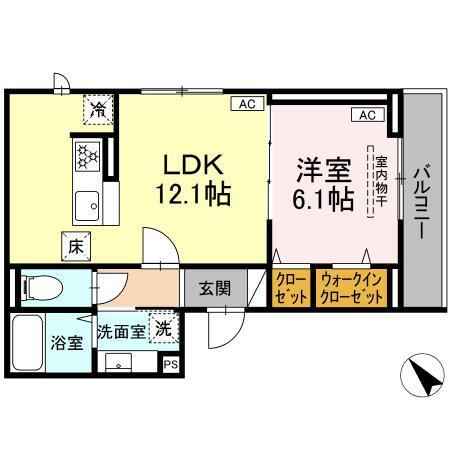 D Paina 登戸Ⅱ（107） 間取り図画像