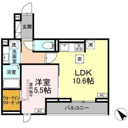 D Paina 登戸Ⅱ（103） 間取り図画像
