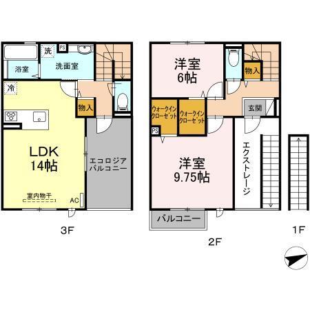 第3コスモスヴィラ（203） 間取り図画像