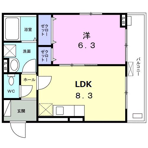 ラ　フォレスタ　ソレ（201） 間取り図画像