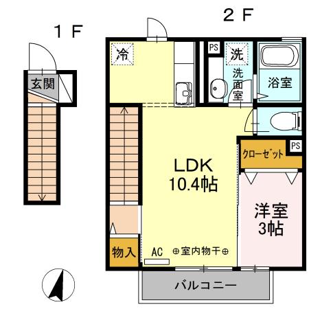サロン デュ ノール（202） 間取り図画像
