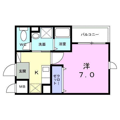 ヴァンベェール２７（101） 間取り図画像
